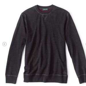 NWT Mens Orvis Eco Friendly Merino Wool Crewneck Sweater Charcoal Gray Size M